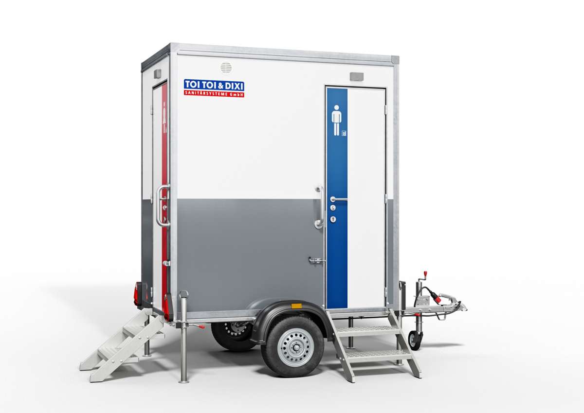 Miete : fashion Repräsentativer neuwertiger WC Wagen Toilettenwagen Dixie Mobiltoilette